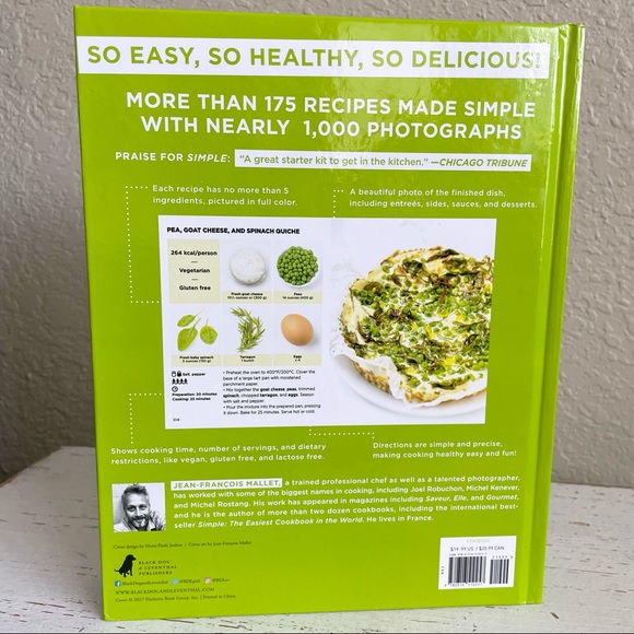 New Simple Healthy The Easiest Light Cookbook in the World Book by Jean Mallet - Picture 3 of 4